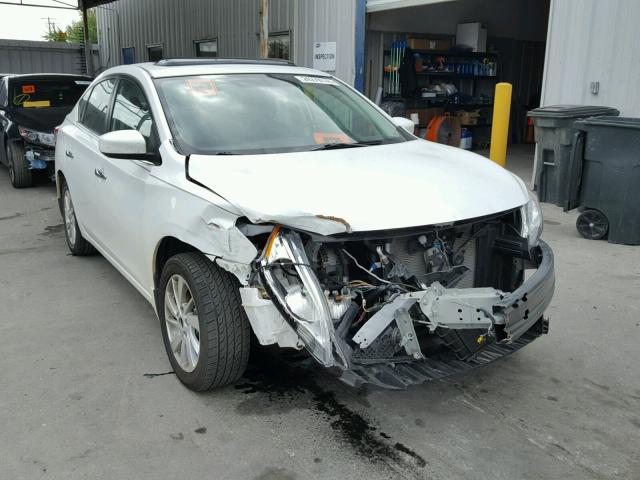 3N1AB7AP5FY276016 - 2015 NISSAN SENTRA S WHITE photo 1