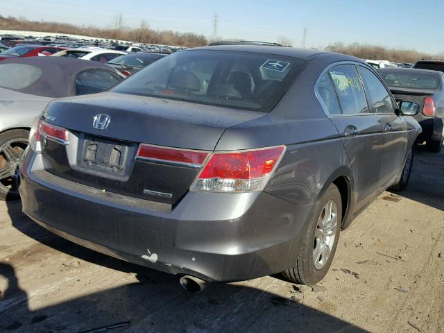 1HGCP2F61BA061419 - 2011 HONDA ACCORD SE GRAY photo 4