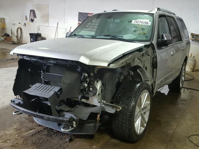 1FMJU1MT9FEF40389 - 2015 FORD EXPEDITION SILVER photo 2