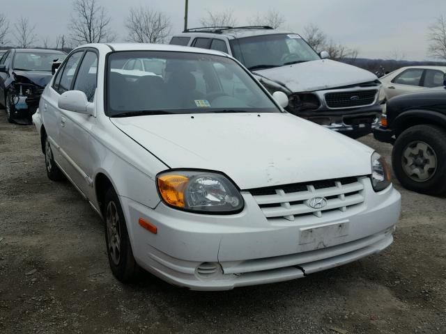 KMHCG45C45U618081 - 2005 HYUNDAI ACCENT GL WHITE photo 1