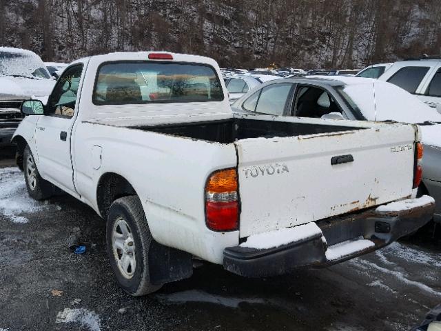 5TENL42N54Z434644 - 2004 TOYOTA TACOMA WHITE photo 3