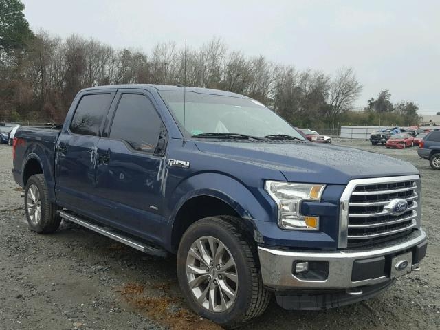 1FTEW1EG8GFD32288 - 2016 FORD F150 SUPER BLUE photo 1