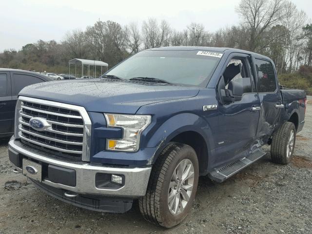 1FTEW1EG8GFD32288 - 2016 FORD F150 SUPER BLUE photo 2