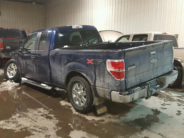 1FTFX1EF6BFB63082 - 2011 FORD F150 SUPER BLUE photo 3