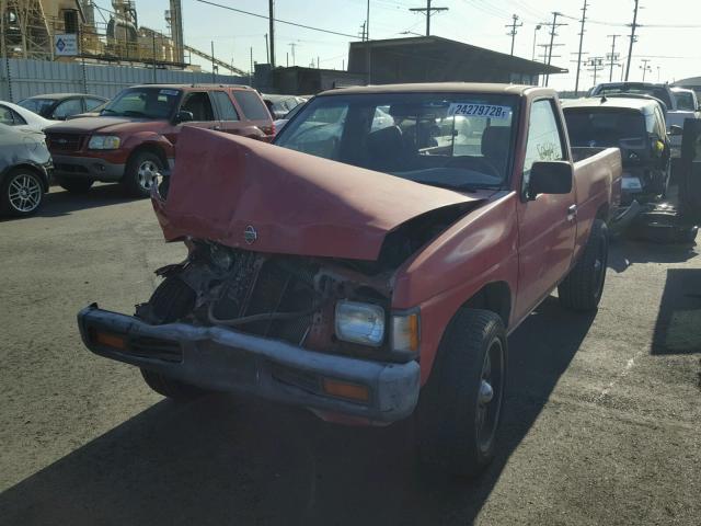 1N6SD11S3RC312728 - 1994 NISSAN TRUCK BASE RED photo 2