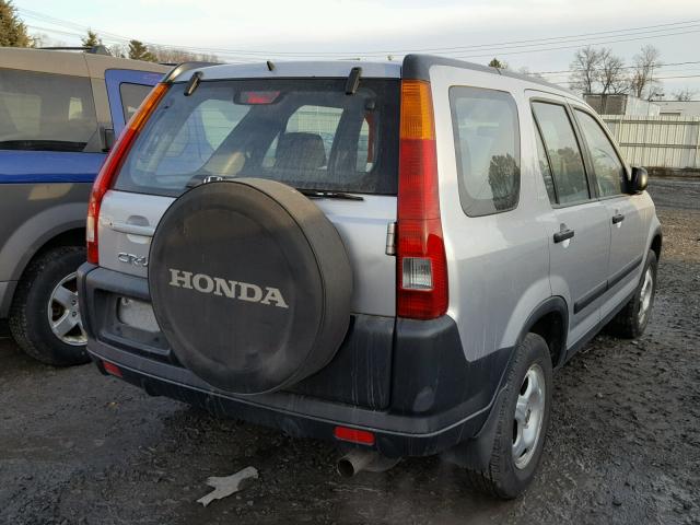 JHLRD684X3C012166 - 2003 HONDA CR-V LX SILVER photo 4