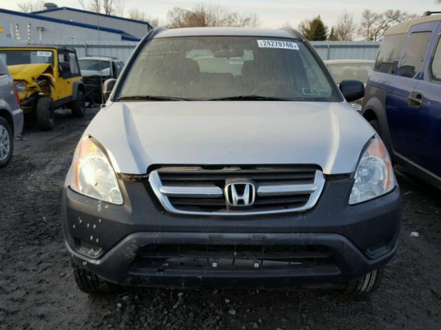 JHLRD684X3C012166 - 2003 HONDA CR-V LX SILVER photo 9