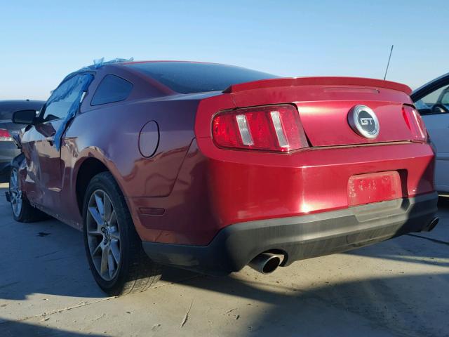 1ZVBP8CH3A5101832 - 2010 FORD MUSTANG GT RED photo 3
