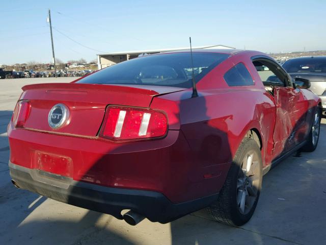 1ZVBP8CH3A5101832 - 2010 FORD MUSTANG GT RED photo 4