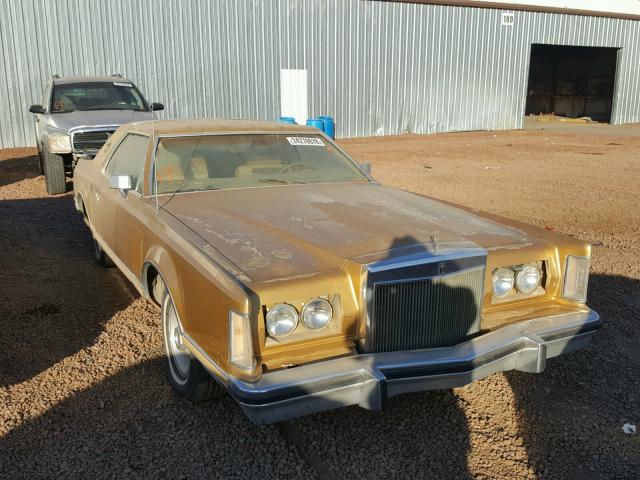 7Y89S909544 - 1977 LINCOLN CONTINENTA BEIGE photo 1