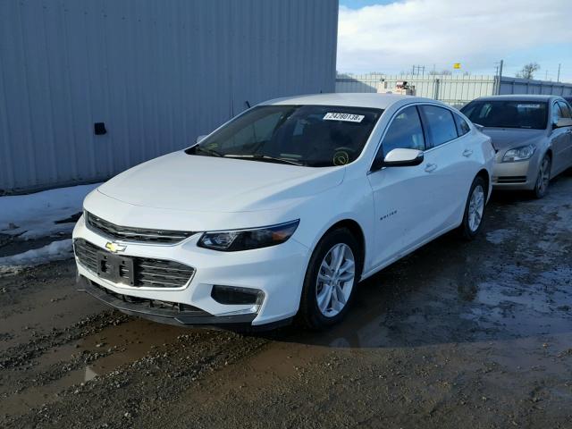 1G1ZD5ST5JF124529 - 2018 CHEVROLET MALIBU LT WHITE photo 2