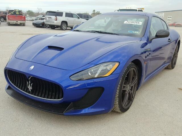 ZAM45VLA5F0128467 - 2015 MASERATI GRANTURISM BLUE photo 2