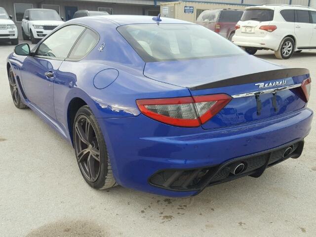 ZAM45VLA5F0128467 - 2015 MASERATI GRANTURISM BLUE photo 3