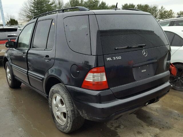 4JGAB57E43A440794 - 2003 MERCEDES-BENZ ML 350 BLACK photo 3