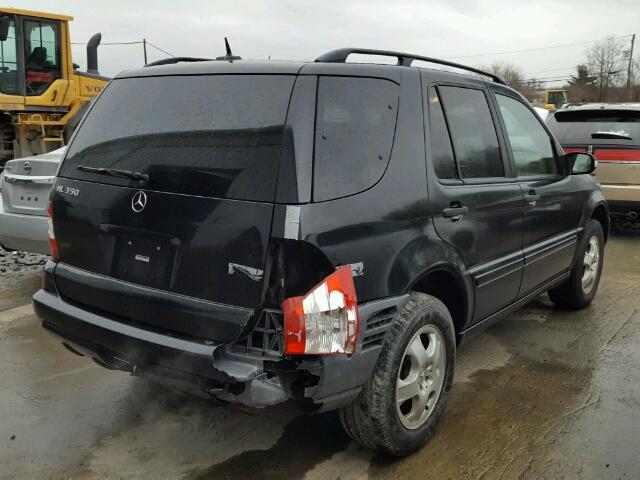 4JGAB57E43A440794 - 2003 MERCEDES-BENZ ML 350 BLACK photo 4