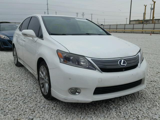 JTHBB1BA0A2034796 - 2010 LEXUS HS 250H WHITE photo 1