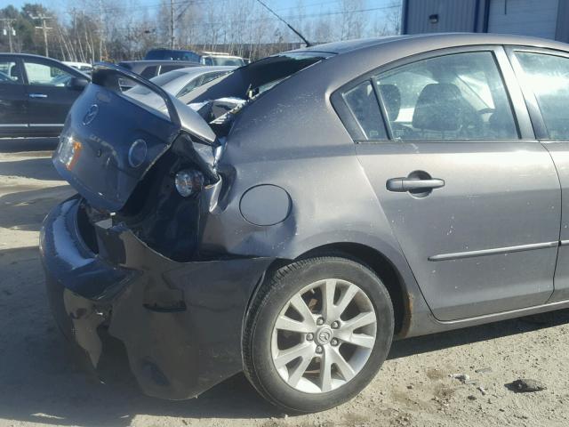 JM1BK32G881878893 - 2008 MAZDA 3 I GRAY photo 9