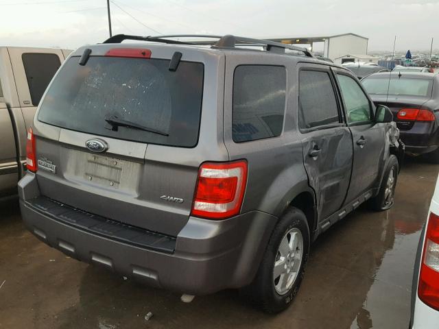 1FMCU93729KC08635 - 2009 FORD ESCAPE XLT GRAY photo 4