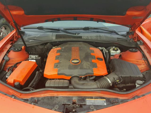 2G1FA1EV9A9161870 - 2010 CHEVROLET CAMARO LS ORANGE photo 7