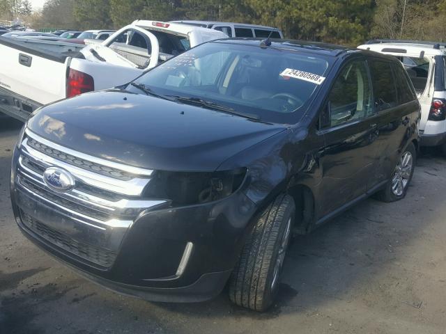 2FMDK3KC7DBA32691 - 2013 FORD EDGE LIMIT BLACK photo 2