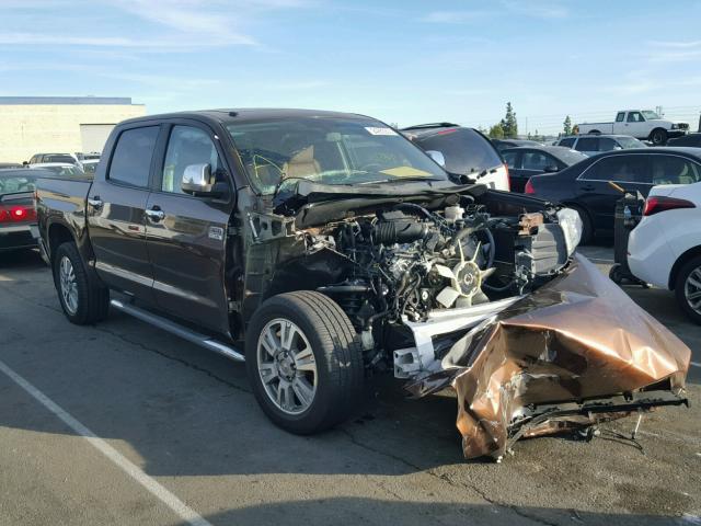 5TFGY5F12EX159654 - 2014 TOYOTA TUNDRA CRE BROWN photo 1