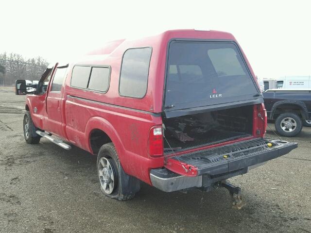 1FT7W2BTXFEC49370 - 2015 FORD F250 SUPER RED photo 3