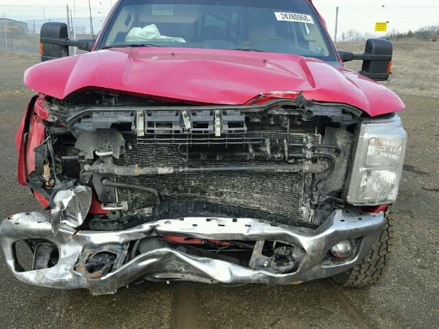 1FT7W2BTXFEC49370 - 2015 FORD F250 SUPER RED photo 7