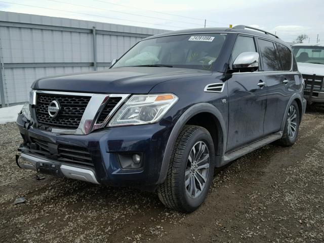 JN8AY2NC9J9552772 - 2018 NISSAN ARMADA SV BLUE photo 2