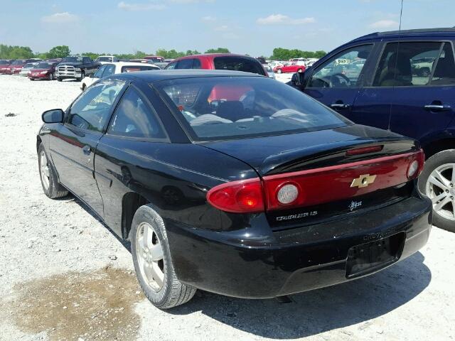 1G1JF12F347142570 - 2004 CHEVROLET CAVALIER L BLACK photo 3