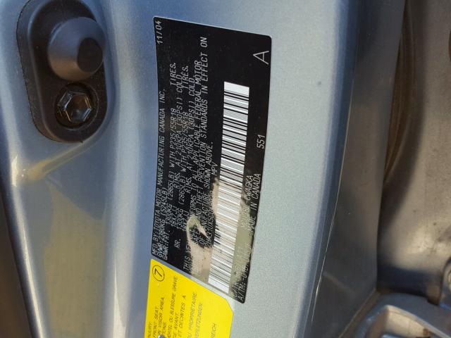 2T2HA31UX5C048939 - 2005 LEXUS RX 330 BLUE photo 10