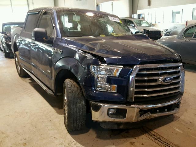 1FTEW1CP0FFC19324 - 2015 FORD F150 SUPER BLUE photo 1