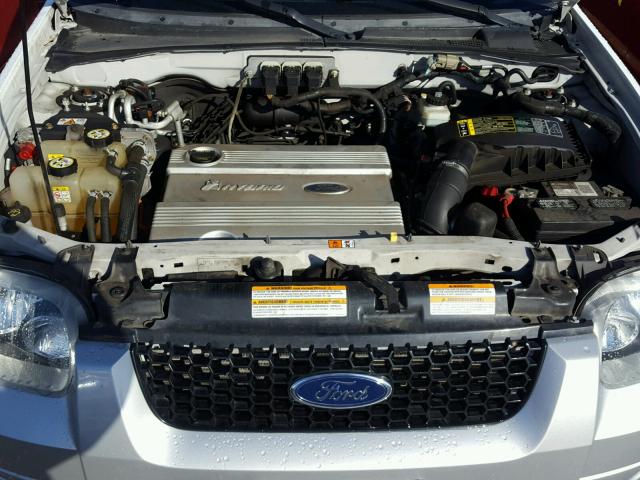 1FMCU96H85KE01127 - 2005 FORD ESCAPE HEV WHITE photo 7