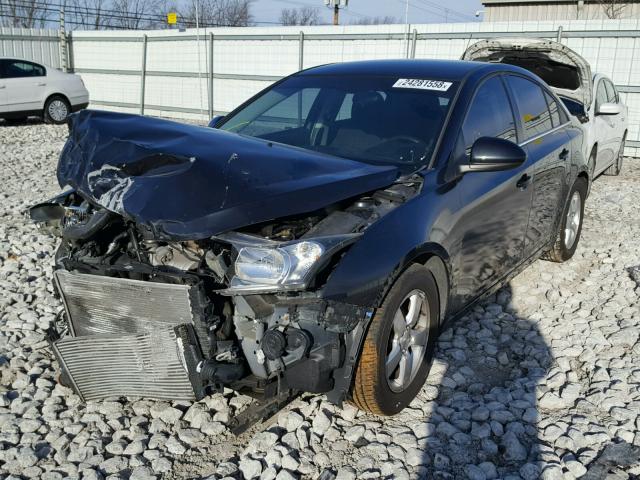 1G1PF5SC8C7175957 - 2012 CHEVROLET CRUZE LT BLACK photo 2