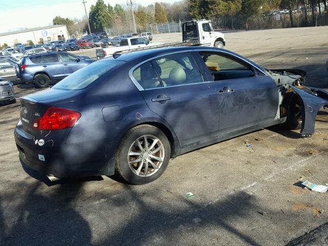 JNKBV61F18M266582 - 2008 INFINITI G35 GRAY photo 4