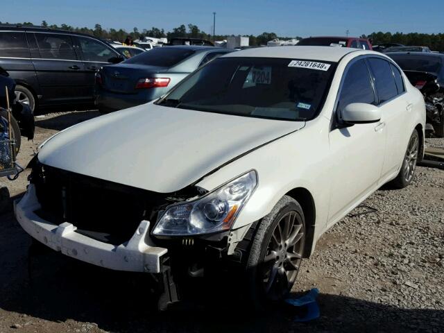 JNKBV61E57M728390 - 2007 INFINITI G35 WHITE photo 2