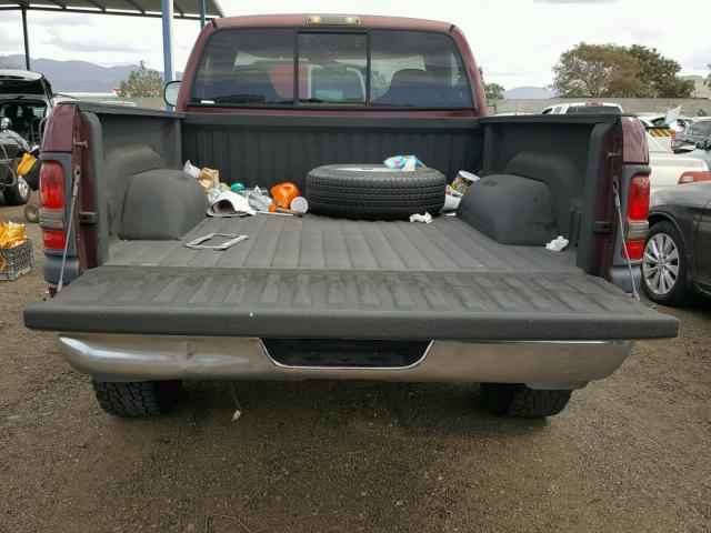 1B7HC16YX1S215047 - 2001 DODGE RAM 1500 BURGUNDY photo 6