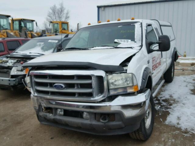 1FTNX21F92EA29924 - 2002 FORD F250 SUPER WHITE photo 2