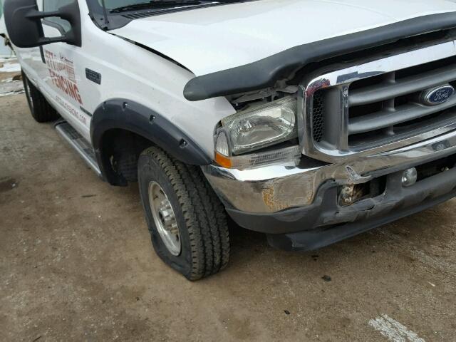 1FTNX21F92EA29924 - 2002 FORD F250 SUPER WHITE photo 9