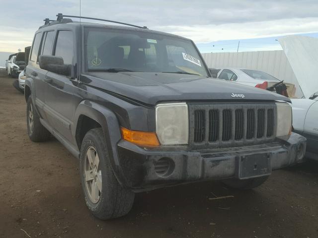 1J8HG48K66C313937 - 2006 JEEP COMMANDER BLACK photo 1