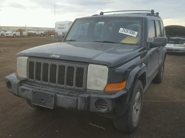 1J8HG48K66C313937 - 2006 JEEP COMMANDER BLACK photo 2