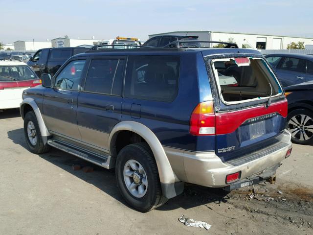 JA4LS41R3XP035817 - 1999 MITSUBISHI MONTERO SP BLUE photo 3