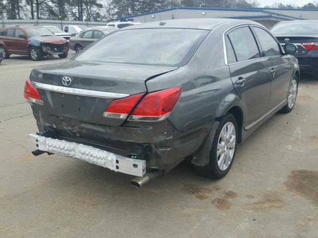 4T1BK3DB3CU460777 - 2012 TOYOTA AVALON BAS GRAY photo 4