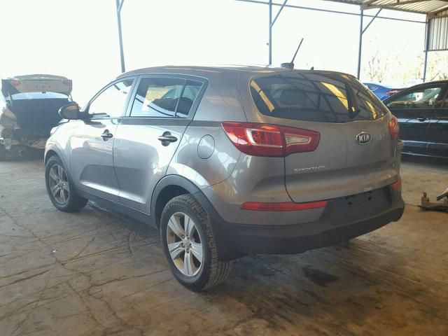 KNDPB3A24C7326213 - 2012 KIA SPORTAGE B GRAY photo 3