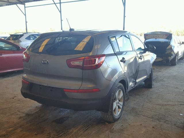 KNDPB3A24C7326213 - 2012 KIA SPORTAGE B GRAY photo 4