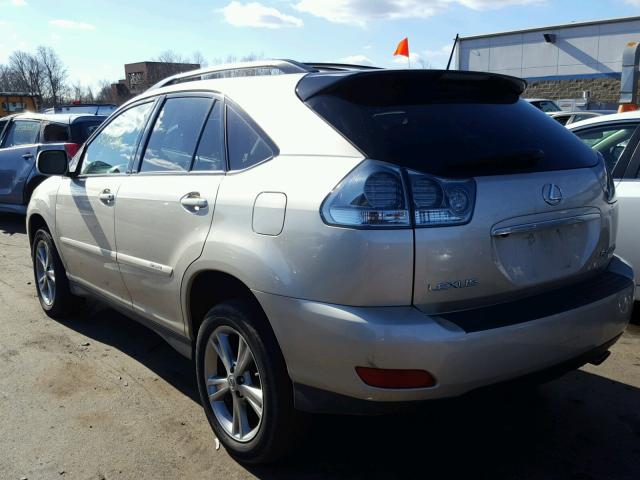 JTJHW31U672012699 - 2007 LEXUS RX 400H TAN photo 3