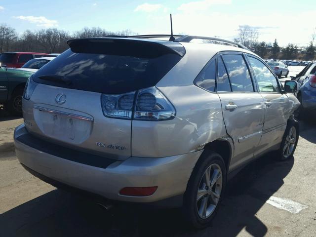 JTJHW31U672012699 - 2007 LEXUS RX 400H TAN photo 4