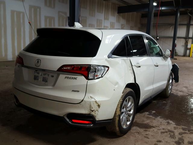 5J8TB4H39GL016799 - 2016 ACURA RDX BASE WHITE photo 4