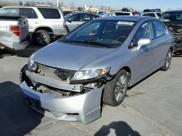 19XFA1F80AE058855 - 2010 HONDA CIVIC EX SILVER photo 2