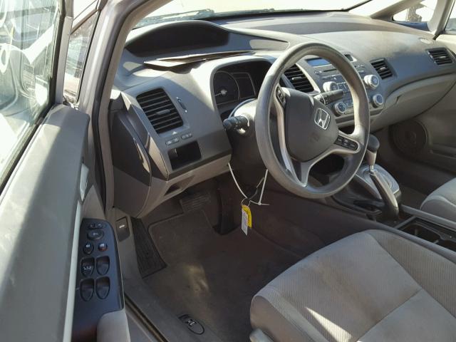 19XFA1F80AE058855 - 2010 HONDA CIVIC EX Արծաթագույն լուսանկար 9