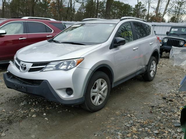 JTMBFREV3FD135426 - 2015 TOYOTA RAV4 LE SILVER photo 2